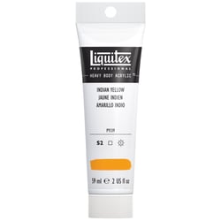 Tube 59 ml de peinture acrylique Liquitex Heavy Body série 2 - Jaune indien - Extra-fine 