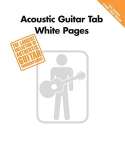 Acoustic guitar tab white pages  guitare