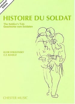 Igor stravinsky : histoire du soldat (the soldier's tale) -  partition d'etude