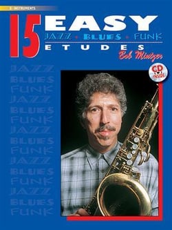 15 easy jazz blues funk etudes, eb instruments