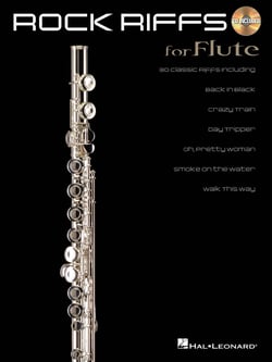 Rock riffs - flute -  instrumental play-along -  flute traversiere - recueil + cd