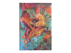 Carnet a couverture rigide dragon bourdonnant - mini - ligne - 176 p.