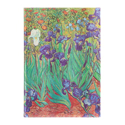 Répertoire Paperblanks -  Bleu - 12 x 18 cm - Iris de Van Gogh midi - 144 pages lignées