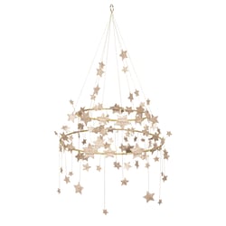 Lustre d'étoiles dorées  pailletées