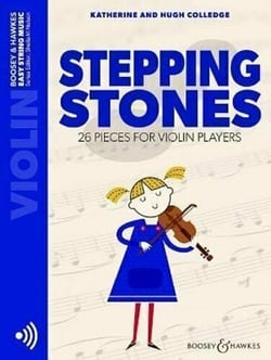 Hugh colledge  : stepping stones - violon - recueil + enregistrement(s) en ligne