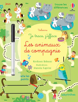 Les animaux de compagnie - Je trace, j'efface