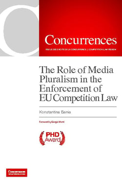 The role of media pluralism in the enforcement of eu competition law