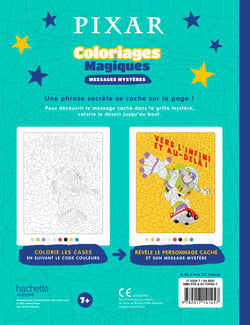 DISNEY PIXAR - Coloriages Magiques - Messages mystères