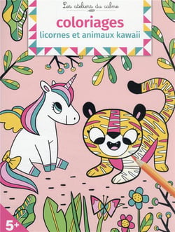 Coloriages licornes et animaux kawaii