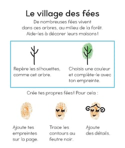 Je peins avec mes doigts - petites fées