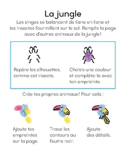Je peins avec mes doigts - animaux