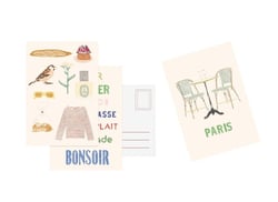 Set cartes postales Paris, de Zoé de Las Cases
