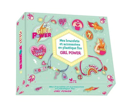 Mes bracelets et accessoires en plastique fou Girl power - coffret avec accessoires