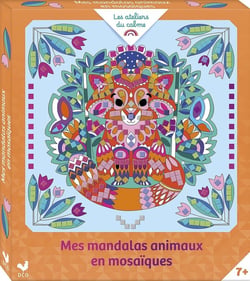 Mes mandalas animaux en mosaïques  - boîte avec accessoires