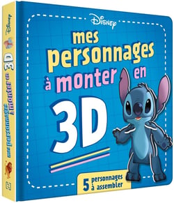 DISNEY - Grand Livre Puzzle - Mes personnages 3D à monter