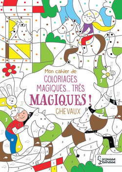 Mon cahier de coloriages magiques... très magiques ! CHEVAUX