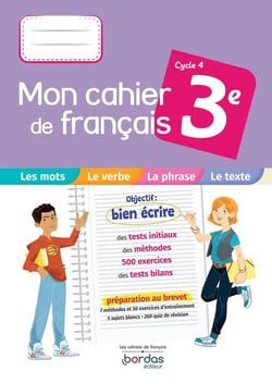 Mon cahier de français : 3e - cahier d'exercices (édition 2022)
