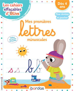 Les cahiers effacables d'olive - mes premieres lettres minuscules