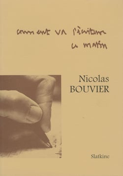 Comment va l'ecriture ce matin, page de carnets. edition de luxe