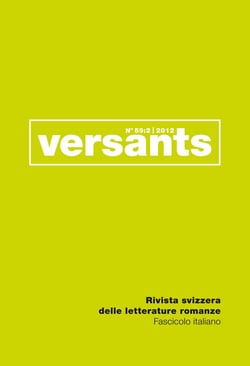 Revue versants n 59/2. fascicule italien.