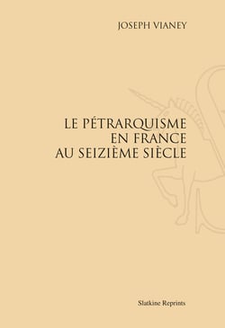 Le pétrarquisme en france au seizième siècle