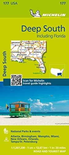 Carte Zoom Deep South/ Le Sud Américain