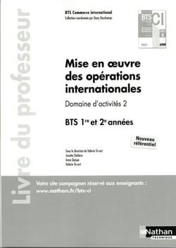 Mise en oeuvre des opérations internationales - BTS CI Professeur 2021