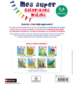 Mon super coloriages malins 3-6 ans