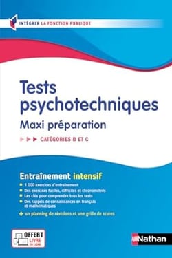 Tests psychotechniques - maxi préparation - catégories B et C (édition 2024/2025)