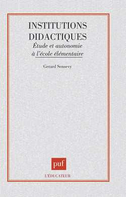 Les institutions didactiques l'etude et autonomie a l'ecole elementaire