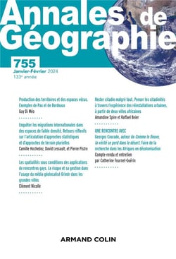 Revue Annales de géographie n.755 : Varia