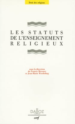 Les Statuts de l'enseignement religieux