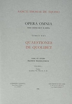 Quaestiones de quolibet - tome 25
