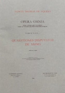 Quaestiones disputatae de anima - tome 24