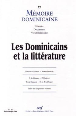 Mémoire dominicaine - numéro 11 Les dominicains et la littérature