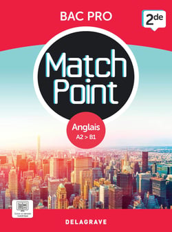 Match point : Match Point - Anglais 2de Bac Pro (2023) - Pochette élève