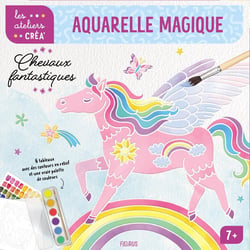 Aquarelle magique. Chevaux fantastiques