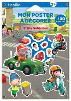P'tits véhicules : Mon poster à décorer : la ville