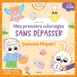 Mes premiers coloriages sans dépasser - Joyeuses Pâques !
