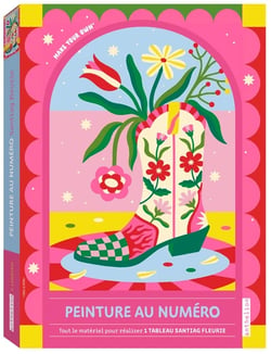 Peinture au numéro – Santiag fleurie