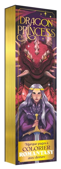 Marque-pages à colorier romantasy - Dragon Princess