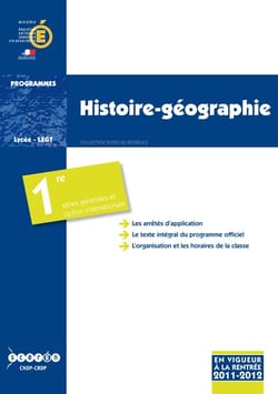 Histoire-geographie - classe de premiere des series generales et classe de premiere conduisant au ba