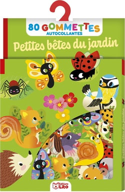 Petites bêtes du jardin - 80 gommettes autocollantes
