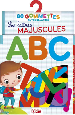 Les lettres majuscules - 80 gommettes autocollantes