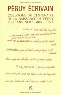 Péguy écrivain