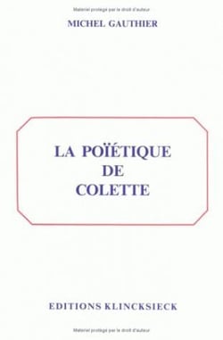 La poétique de Colette