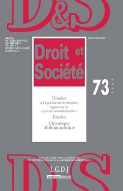 Revue droit et societe n.73 - revue droit & societe