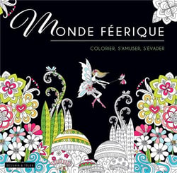 Black coloriage monde feerique