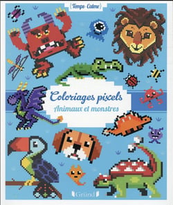 Coloriages pixels - Animaux et monstres