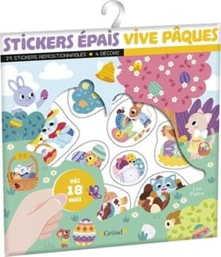 25 Stickers épais - Vive Pâques
